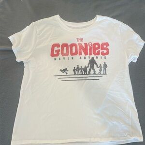 The Goonies Never Say Die White Red Graphic T-Shirt